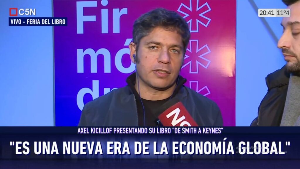 Axel Kicillof: “A Milei no le importa la pérdida puestos de trabajo salvo uno, el de Adorni”