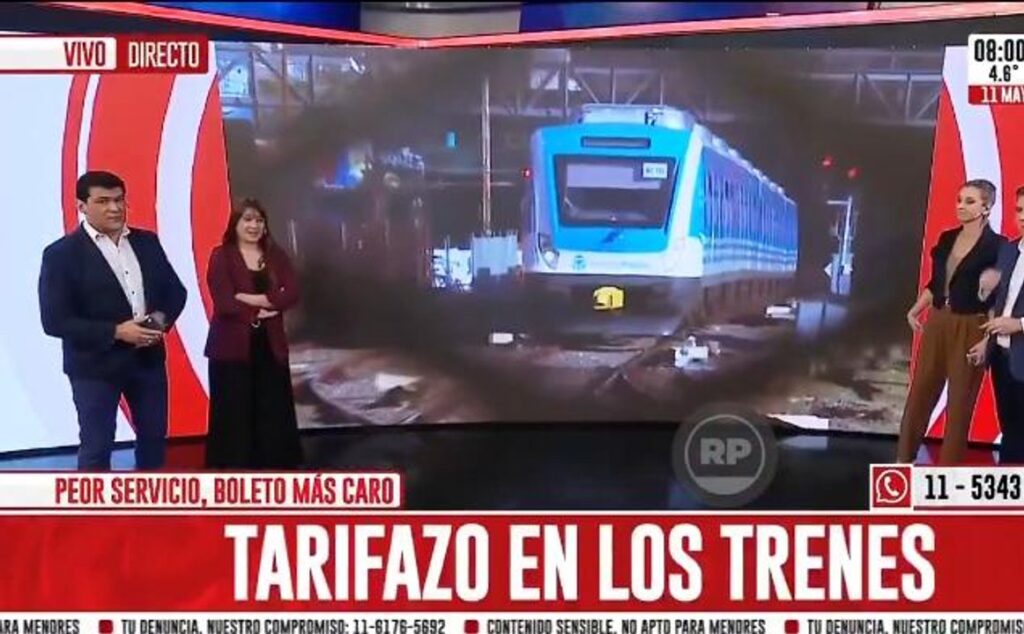 “Peor servicio, boleto más caro”: en Crónica no anduvieron con vueltas y lanzaron unas explosivas placas rojas por el tarifazo en los trenes
