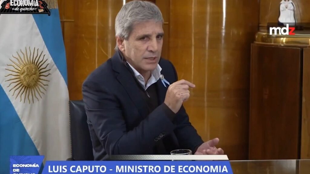 Luis Caputo sobre el desempleo: “A nosotros nos gustaba trabajar en relación de dependencia, los jóvenes hoy tienen espíritu emprendedor”