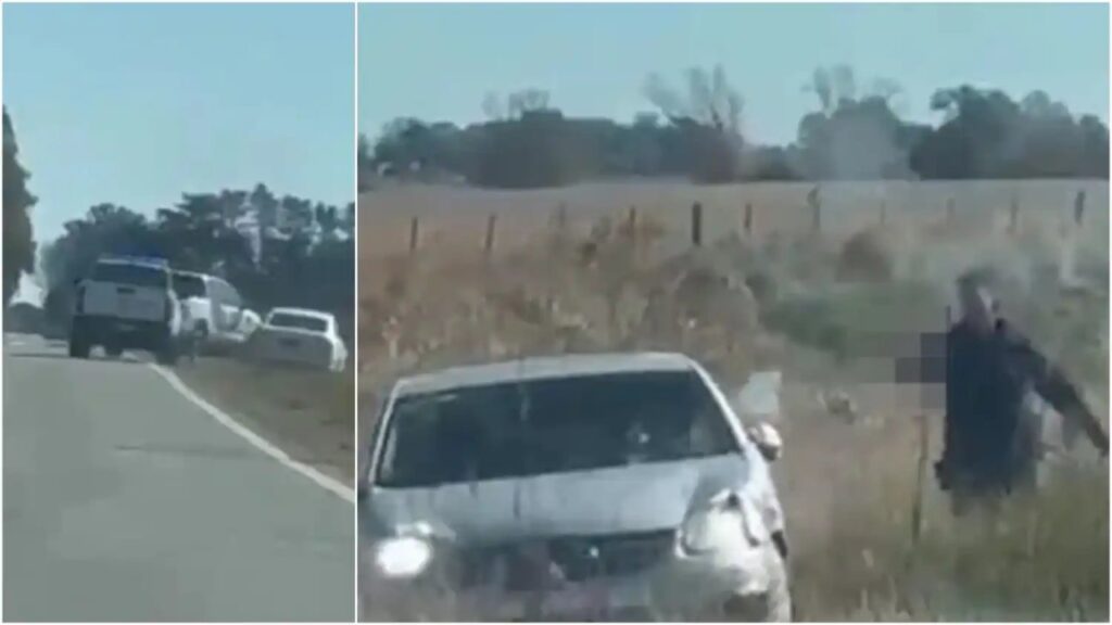 Persecución, tiros y choque: el caos para capturar a un hombre que había violado una perimetral