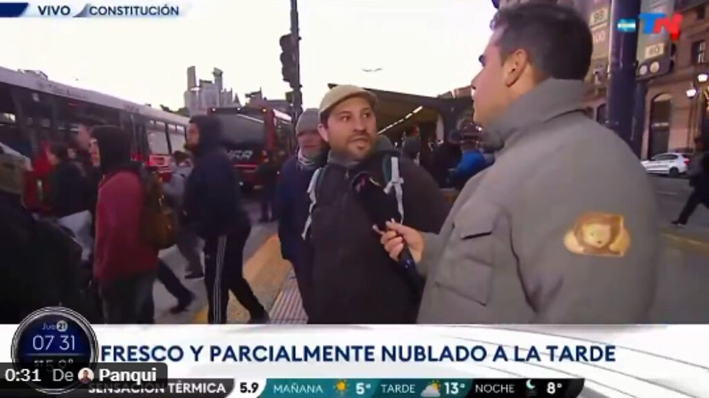 El sucesor de “Atiendo boludos“: la fulminante respuesta de este hombre al movilero de TN que le preguntó por el frío