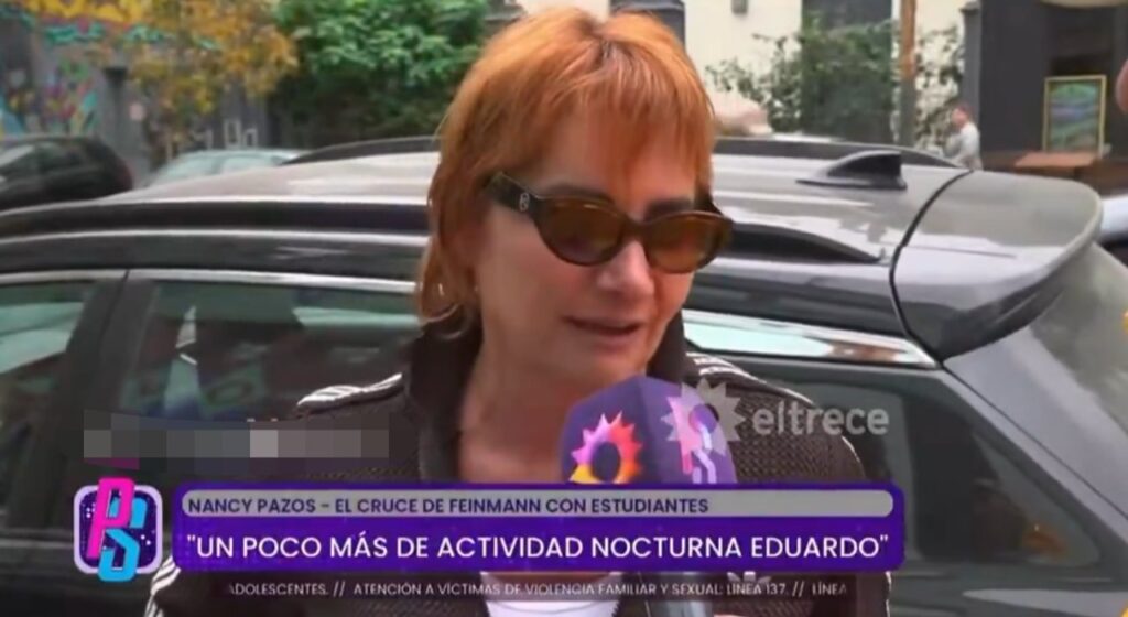 A Nancy Pazos le preguntaron por Feinmann y dio a entender que “le falta actividad nocturna porque está grande"