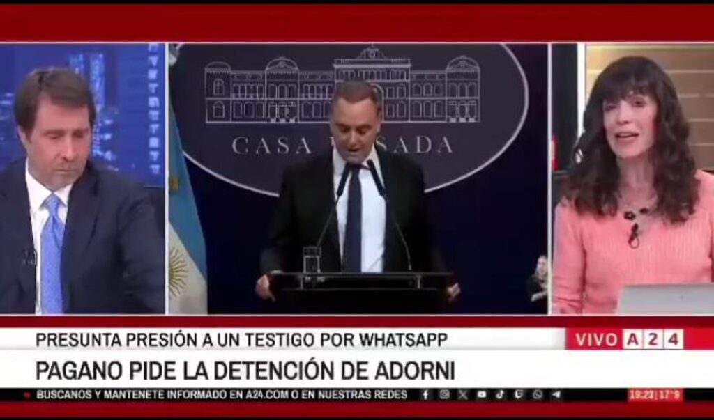 Giro explosivo y bombazo judicial: Pagano pidió la detención de Adorni y Feinmann quedó desconcertado en pleno programa
