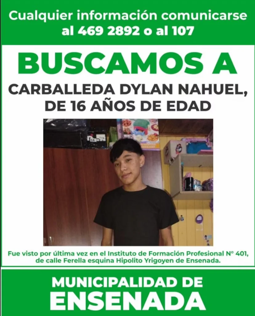 Desapareció un adolescente de 16 años en La Plata y su familia recibió llamados extorsivos: cuál fue el último rastro