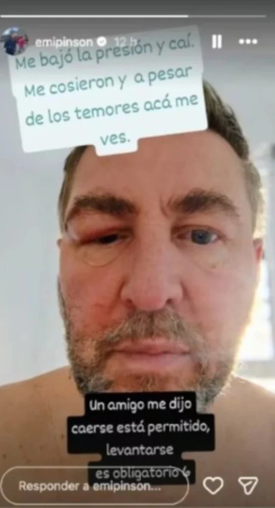 "Me dieron tres puntos": Emiliano Pinson contó detalles del accidente que sufrió en medio de su tratamiento contra el Parkinson en España