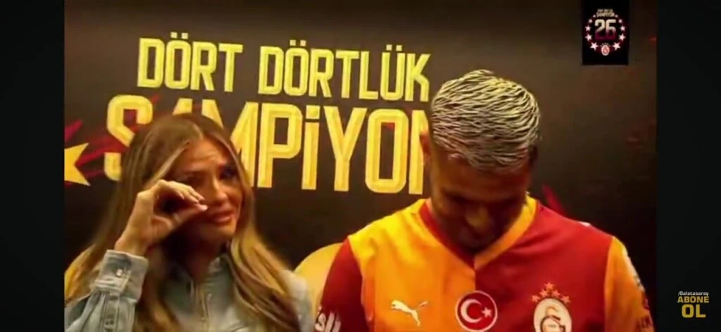 El video de La China Suárez llorando junto a Mauro Icardi en los festejos del Galatasaray
