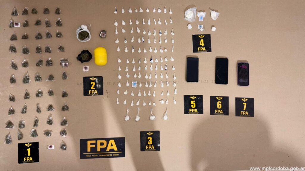 FPA DESMANTELÓ UNA ORGANIZACIÓN NARCO QUE OPERABA EN HUINCA RENANCÓ Y RÍO CUARTO. CUATRO DETENIDAS