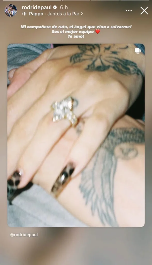 La llamativa foto con la que Rodrigo De Paul y Tini Stoessel confirmaron su compromiso: "Sos el mejor equipo"