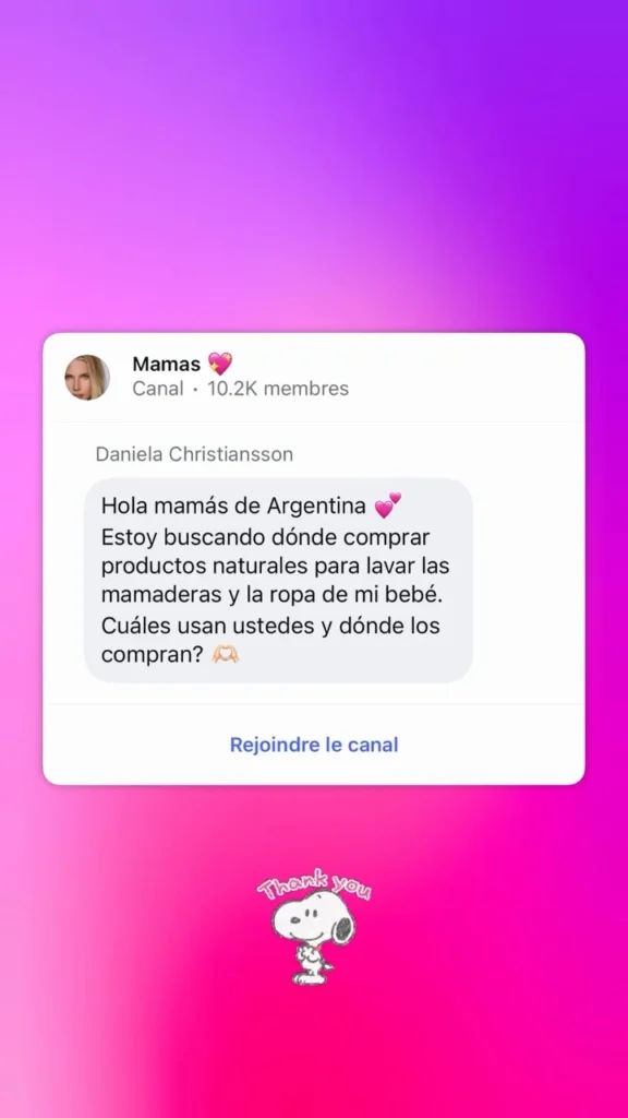 “Hola mamás de Argentina”: el pedido de Daniela Christiansson apenas llegó al país y la catarata de respuestas que recibió