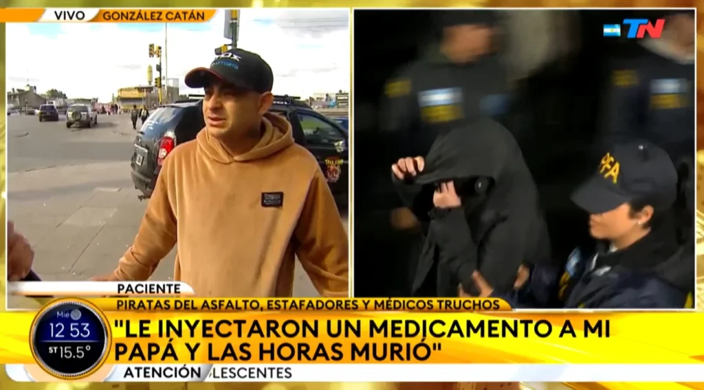 “Mataron a mi papá”: el desgarrador testimonio de una víctima de la falsa clínica “Argentina Salud”