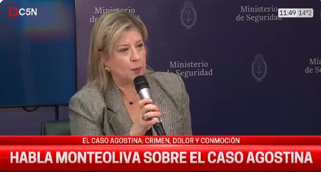 La ministra de Seguridad habló del caso Agostina, evitó la palabra “femicidio” y se refirió a tener “la verdad completa"
