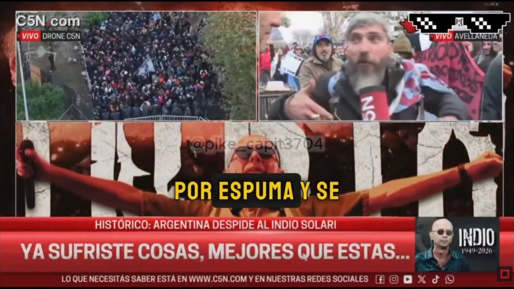 “¡Aguante Melmac!”: la declaración más insólita en la fila para despedir al Indio