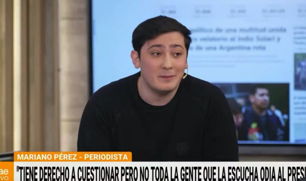 Mariano Pérez quiso criticar a Lali y le pegaron tremenda ubicada al aire