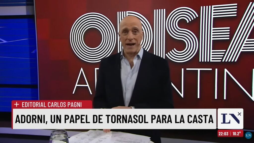 Pagni: “Parece inconcebible que alguien tan poco dotado intelectualmente como Adorni haya llegado al lugar donde lo llevó el poder”