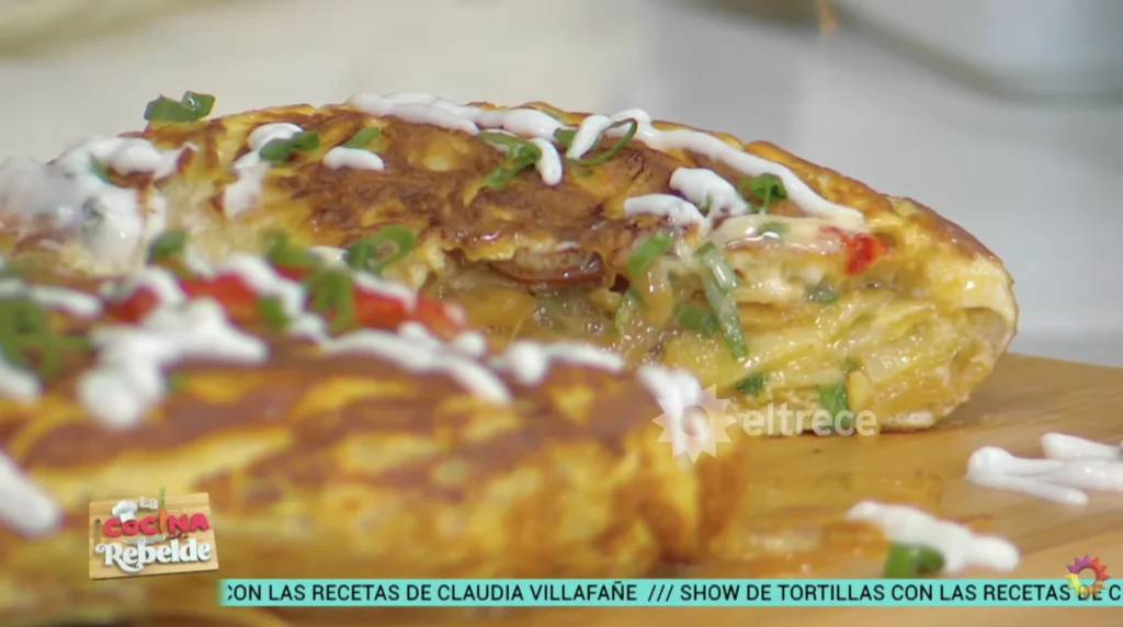 La mítica receta de Claudia Villafañe para preparar una tortilla de papa increíble