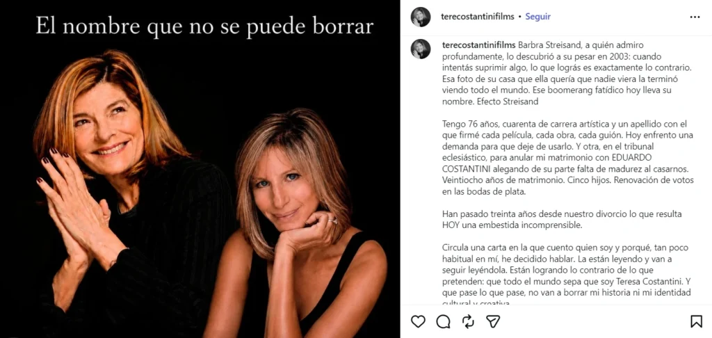 El fuerte descargo de Teresa Costantini tras el pedido para que deje de usar el apellido de casada: “No van a borrar mi historia”